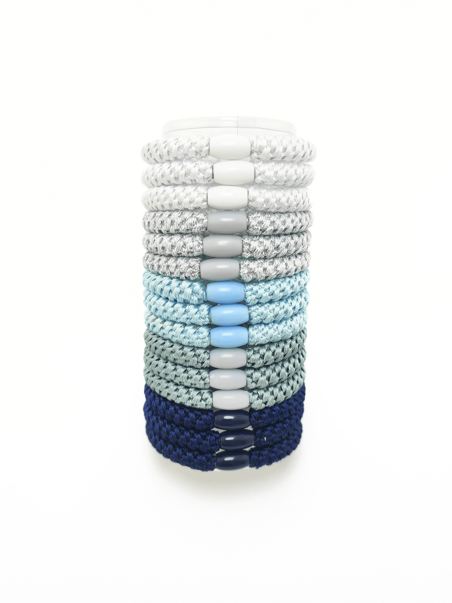 Braided Elastic Hair Ties Set - Oceanic Tones (15-Pack) - cllovestudio