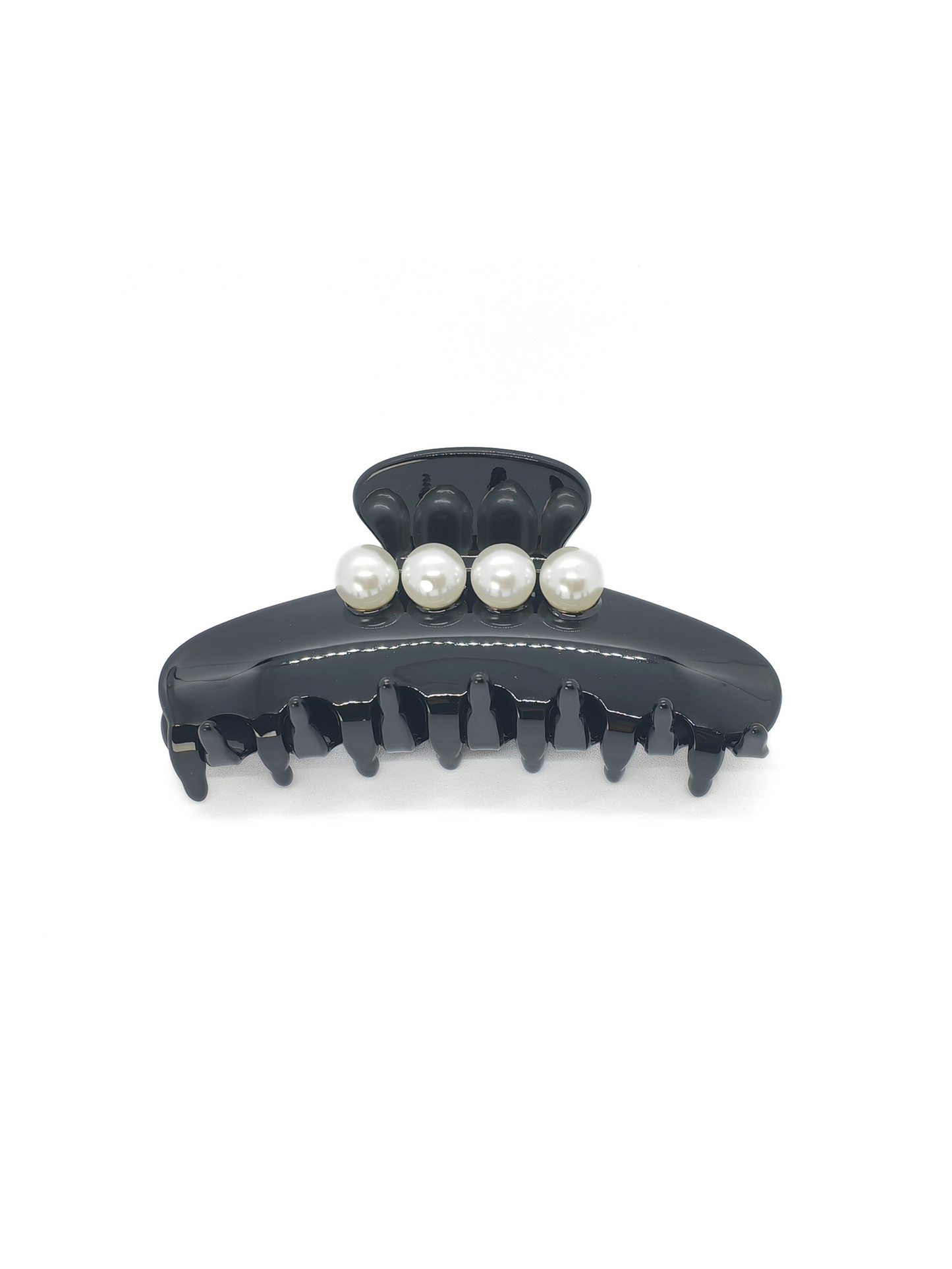 Classic Pearl Hair Claw Clip - Black_by cllovestudio