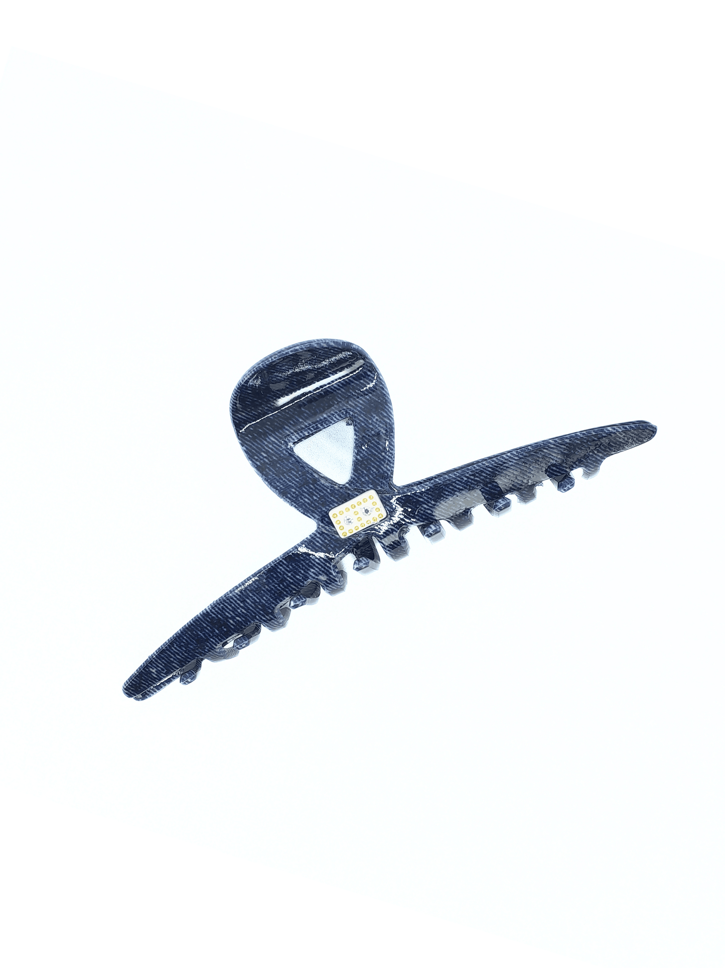 Denim Chic Acetate Hair Claw Clip - cllovestudio