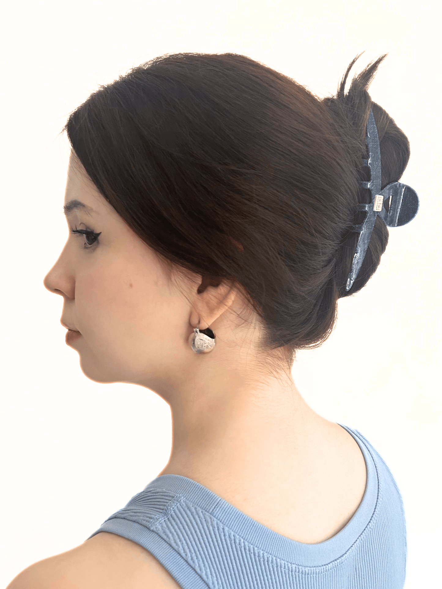 Denim Chic Acetate Hair Claw Clip - cllovestudio