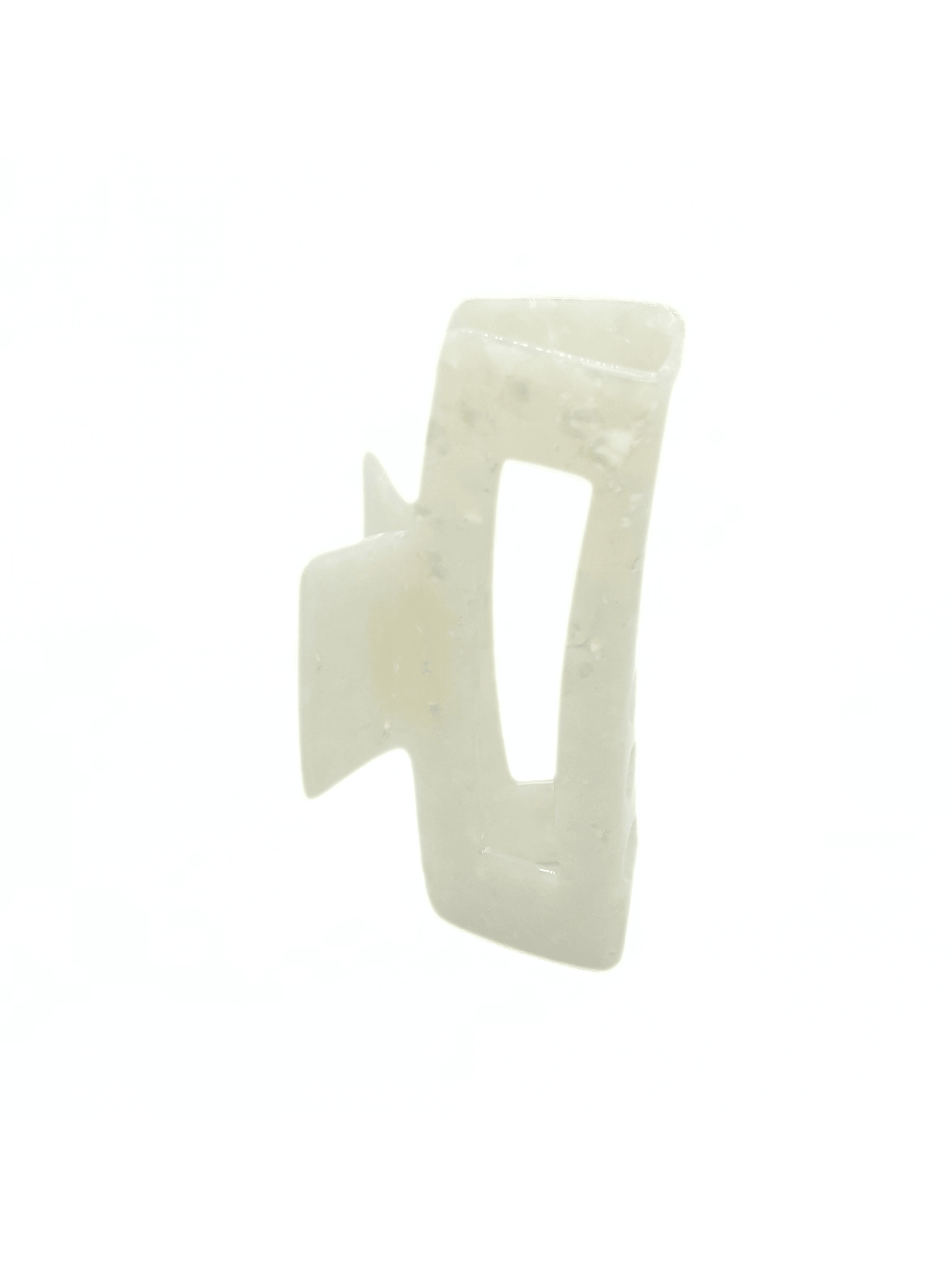Gemstone White Rectangular Hair Claw Clip - cllovestudio