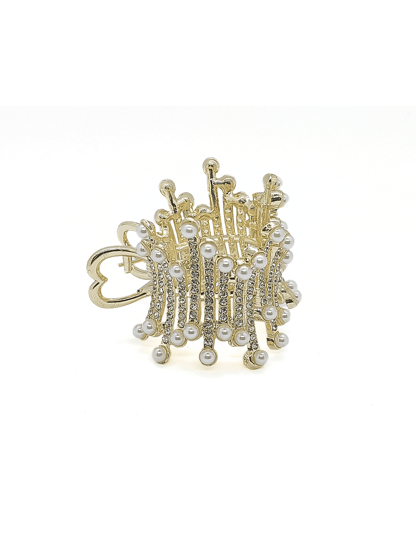 Glamorous Pearl Cascade High Ponytail Holder - cllovestudio