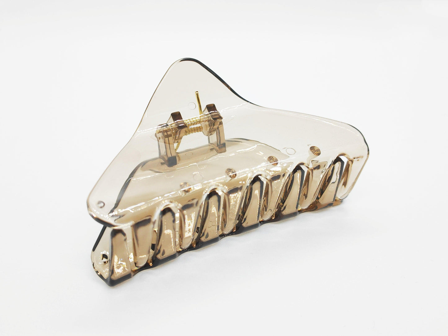 Elegant Transparent Petite Triangle Hair Claw Clip - cllovestudio