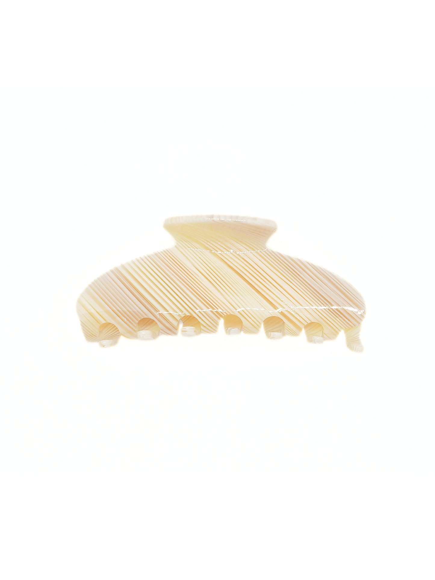 Ivory Striped Hair Claw Clip - cllovestudio