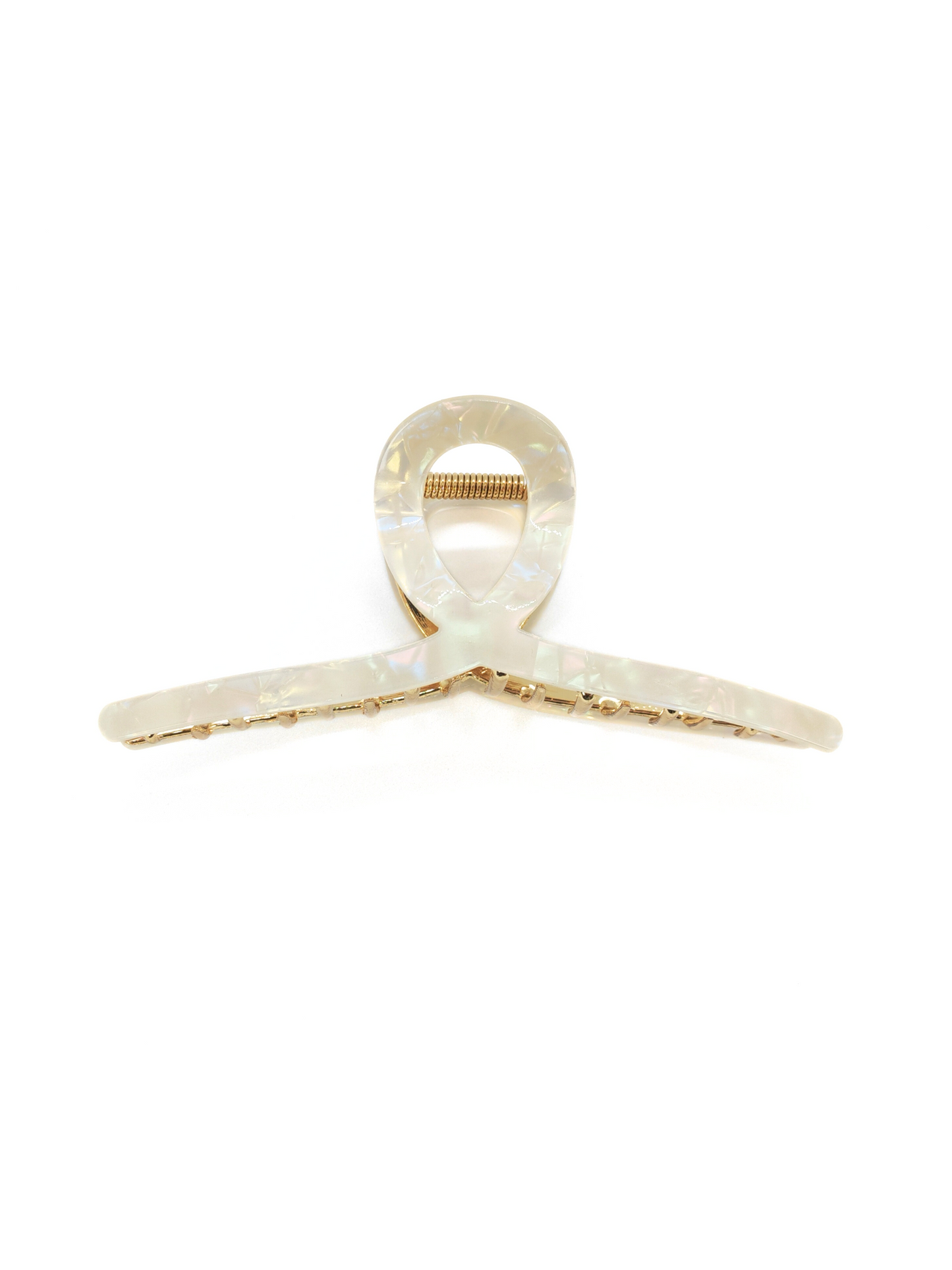 Mermaid White Twisted Hair Claw Clip_cllovestudio