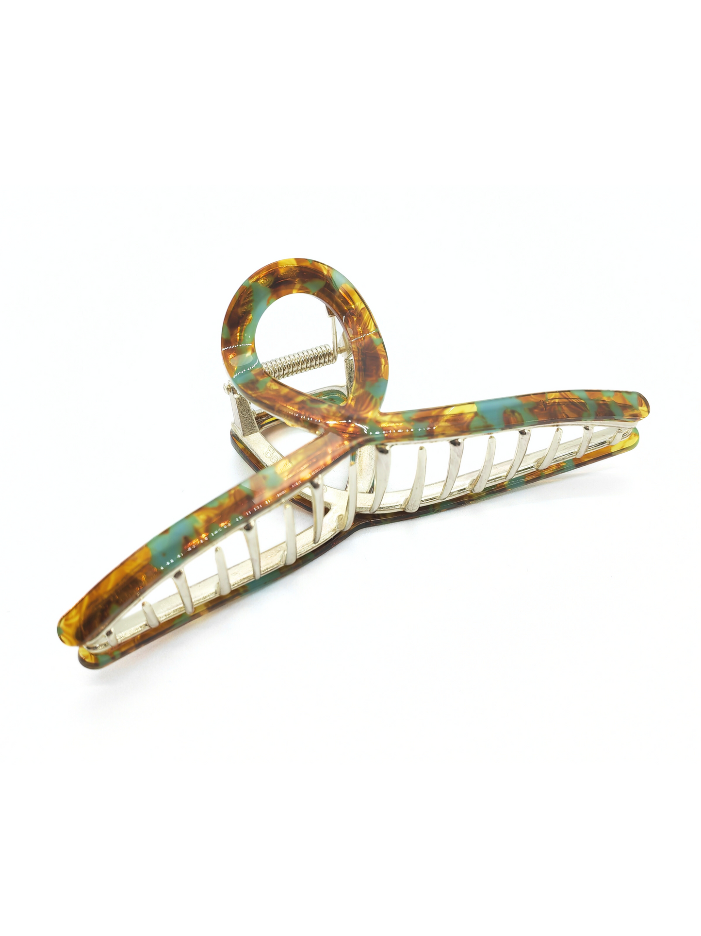 Mint Tortoiseshell Twisted Hair Claw Clip - cllovestudio