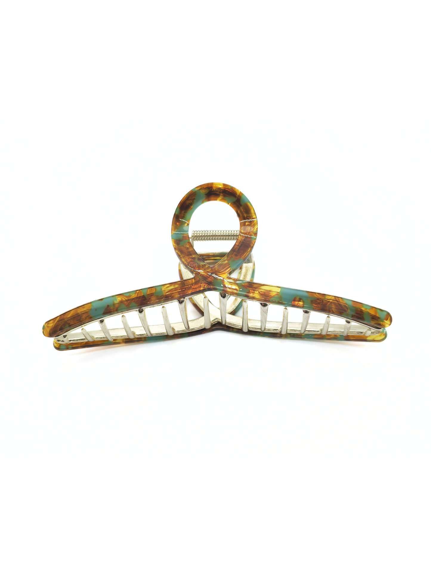 Mint Tortoiseshell Twisted Hair Claw Clip - cllovestudio