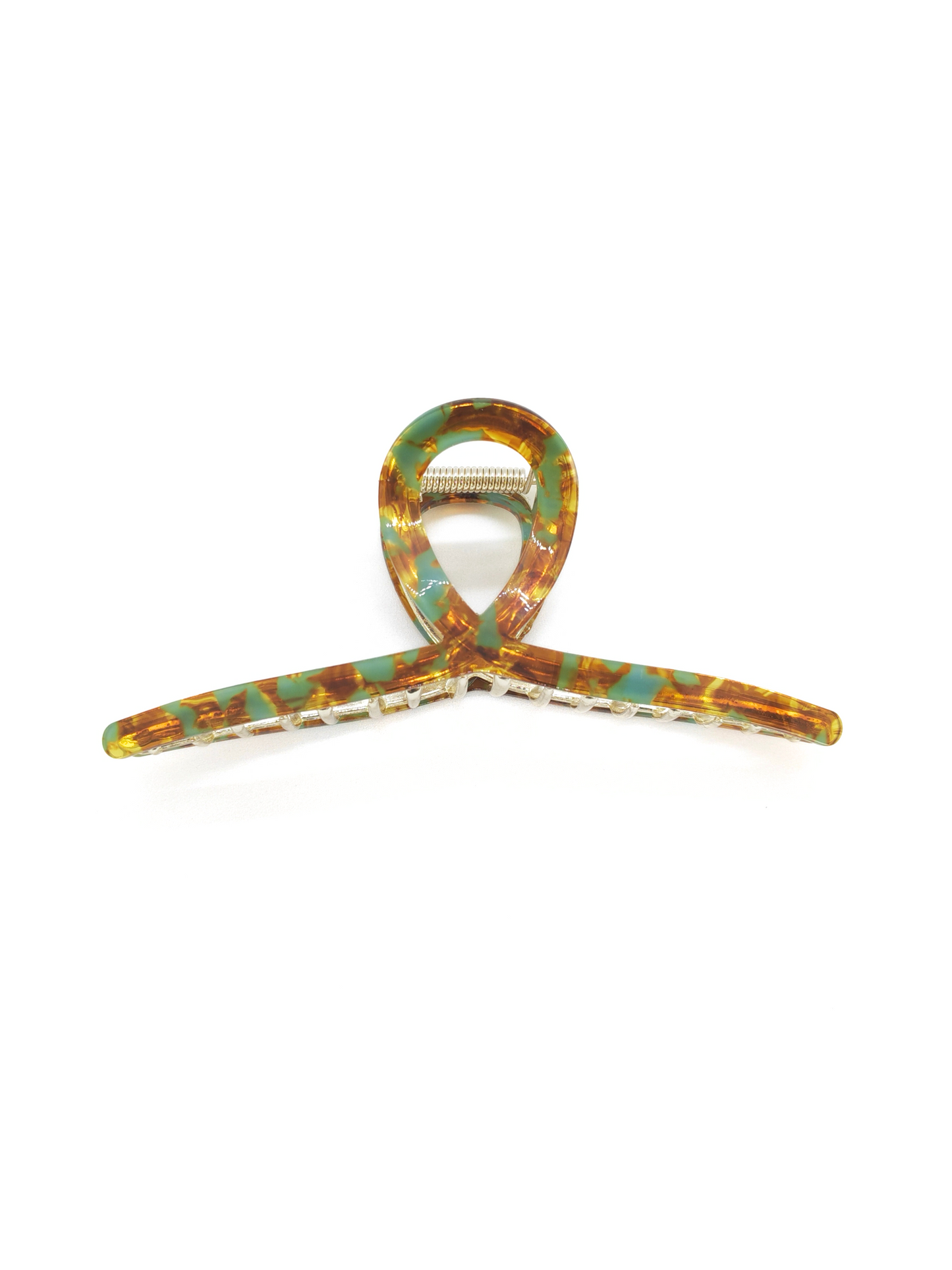 Mint Tortoiseshell Twisted Hair Claw Clip - cllovestudio