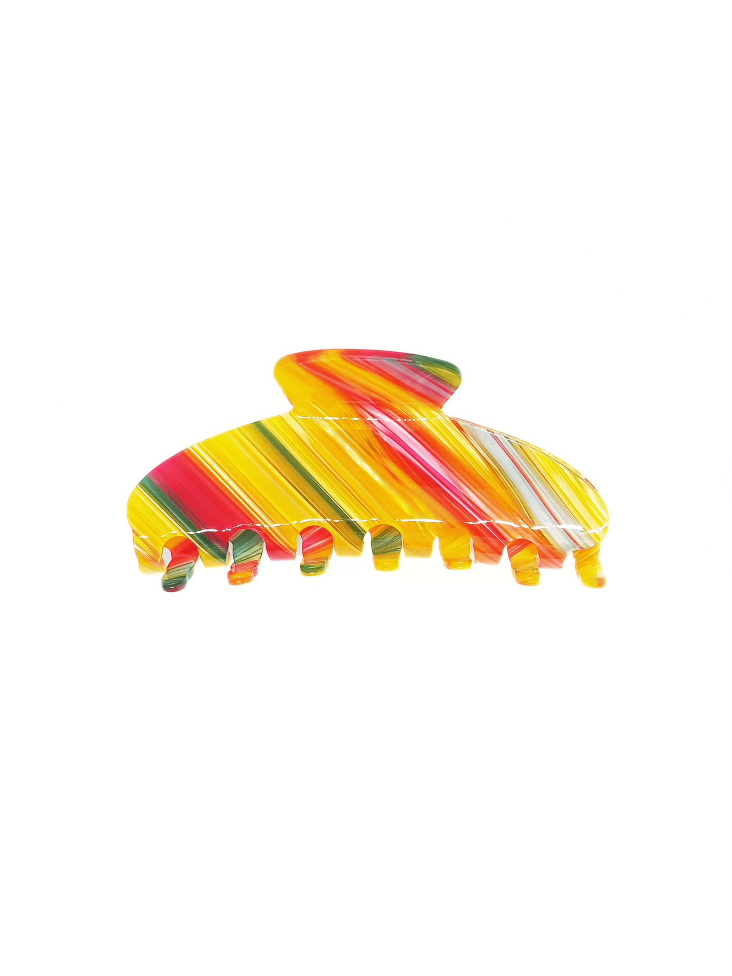 Rainbow Striped Hair Claw Clip - cllovestudio