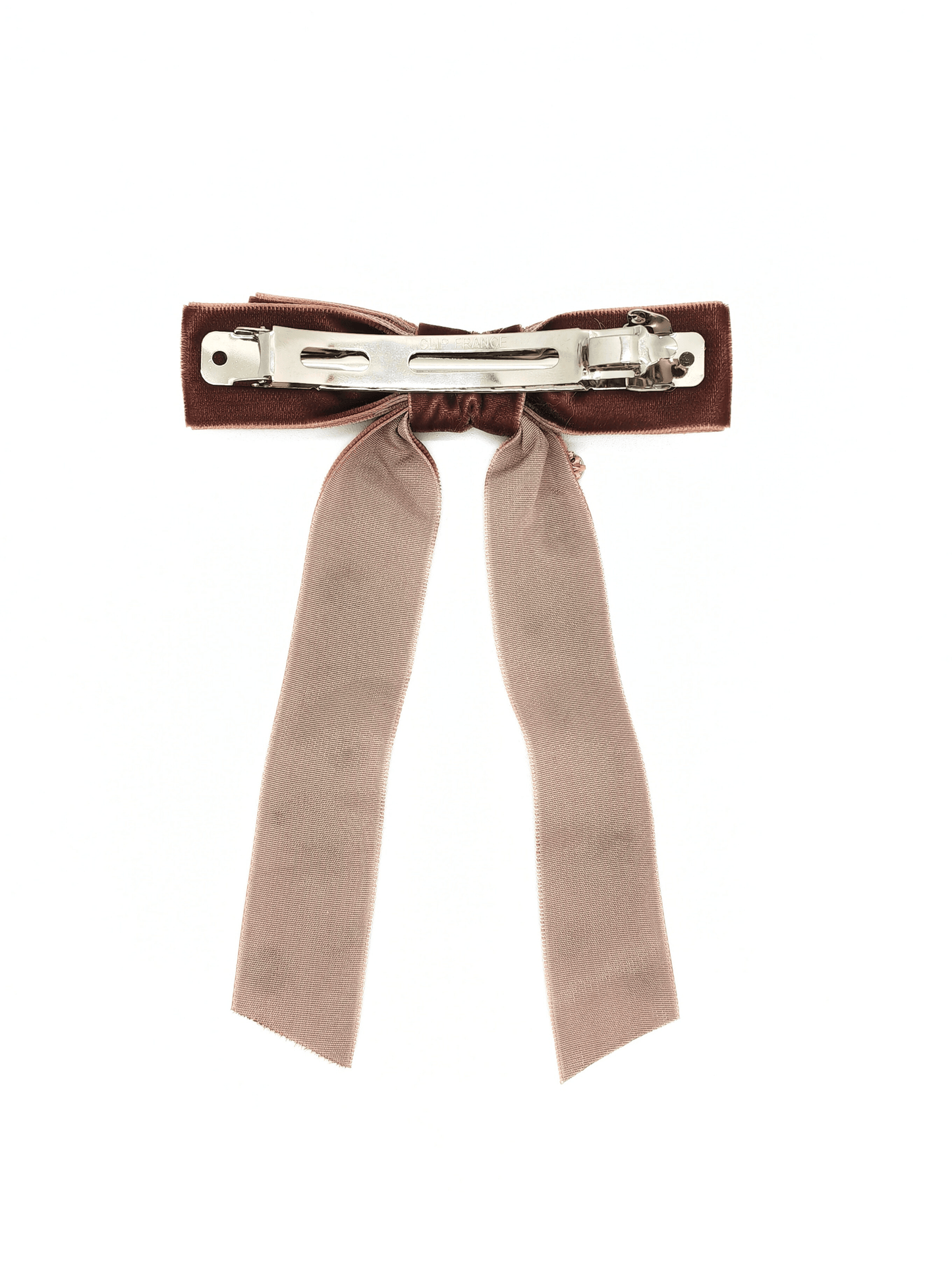 Rhinestone & Pearl Embellished Velvet Bow Hair Clips - cllovestudio