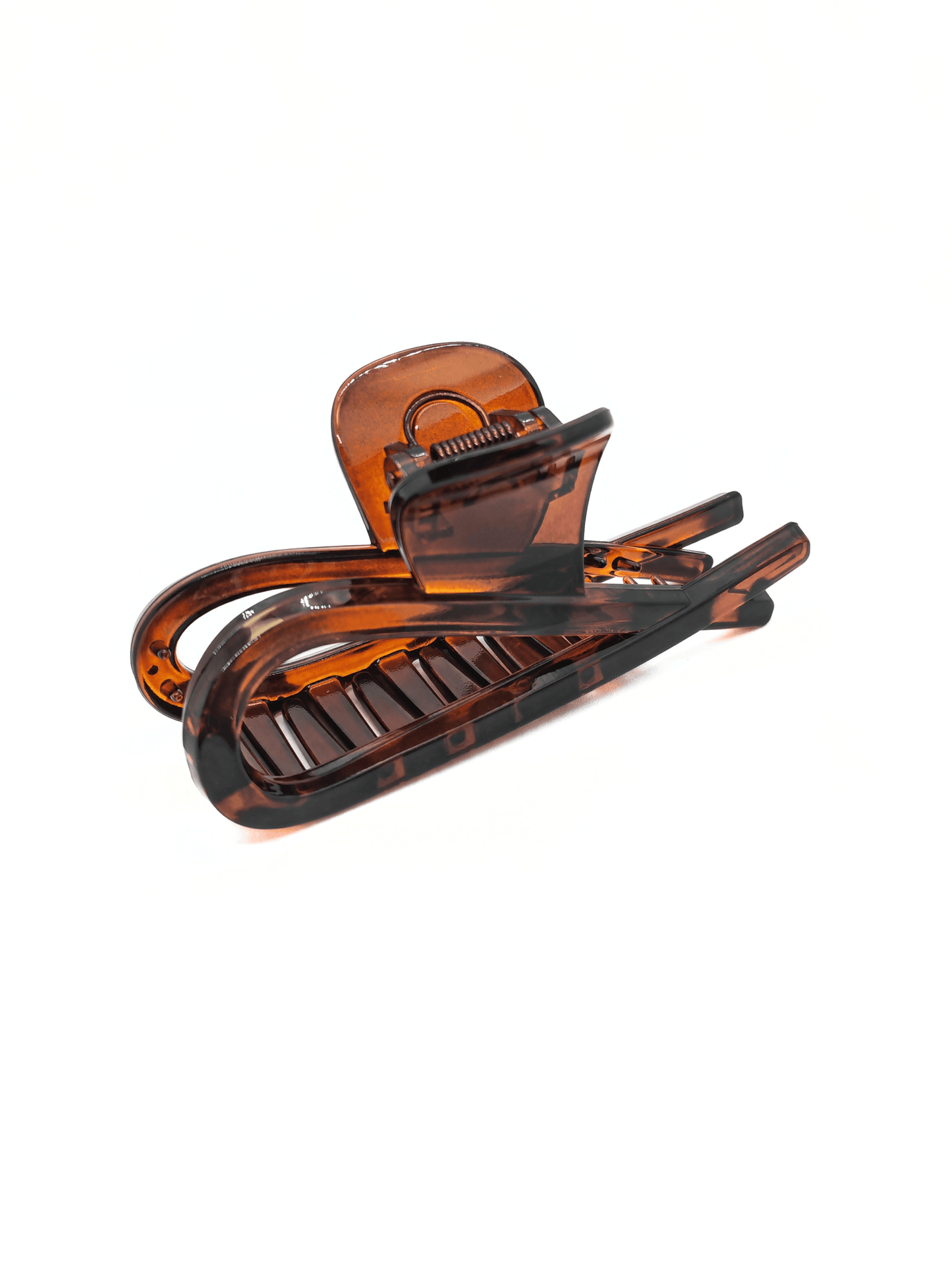 Simplistic Glossy TortoiseshellFishtail Hair Claw - cllovestudio