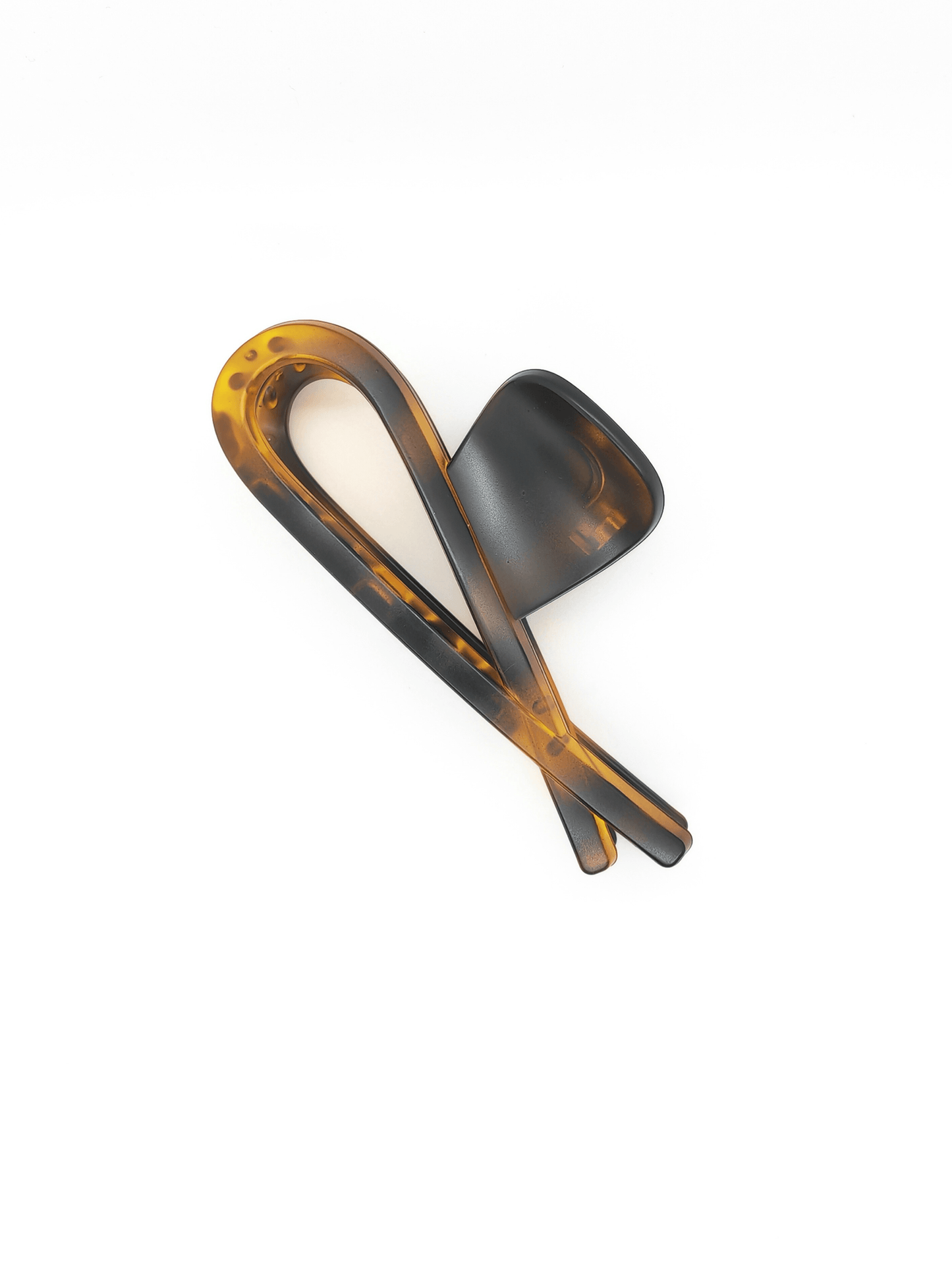 Simplistic Matte Amber Fishtail Hair Claw - cllovestudio