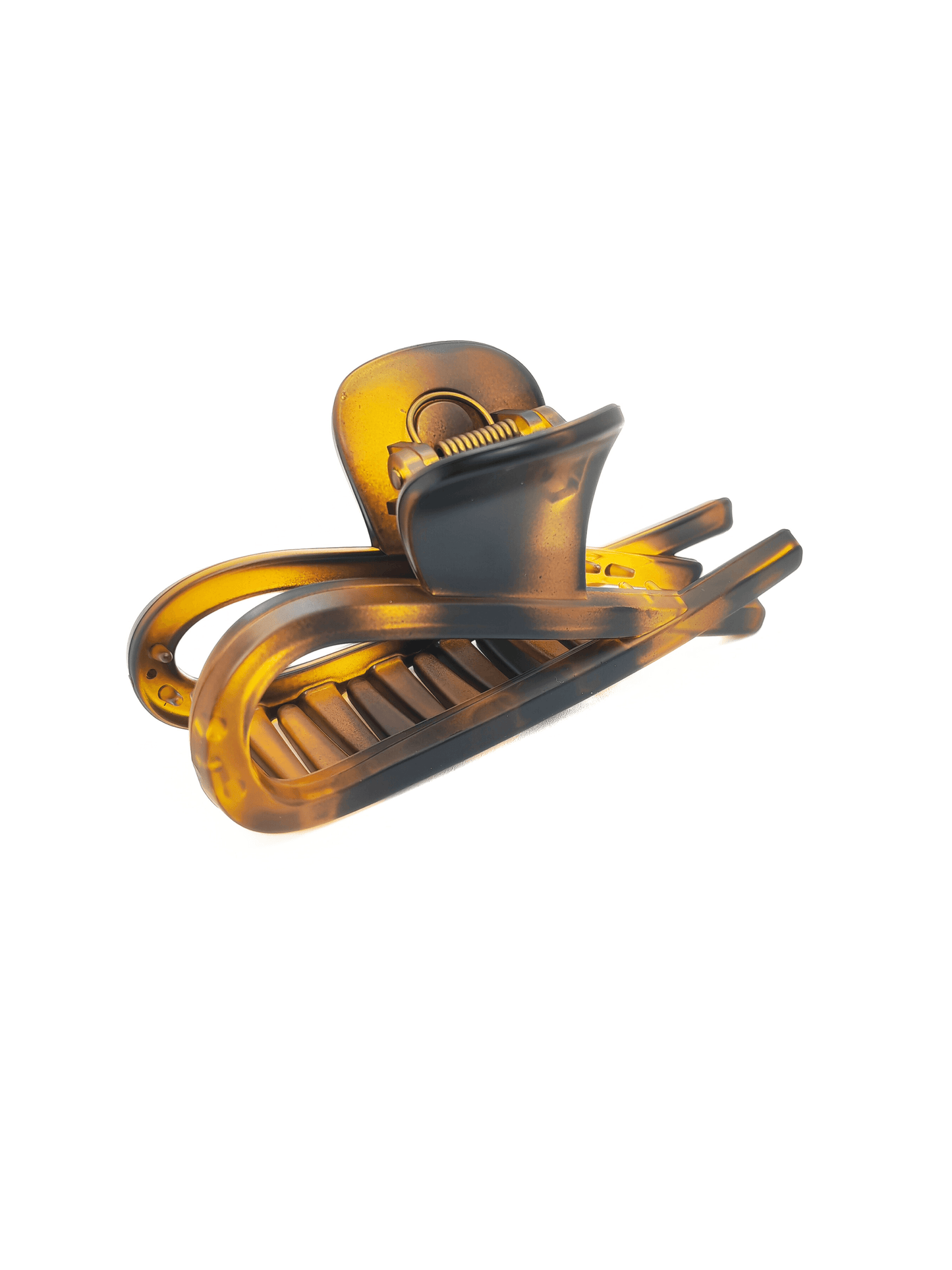Simplistic Matte Amber Fishtail Hair Claw - cllovestudio