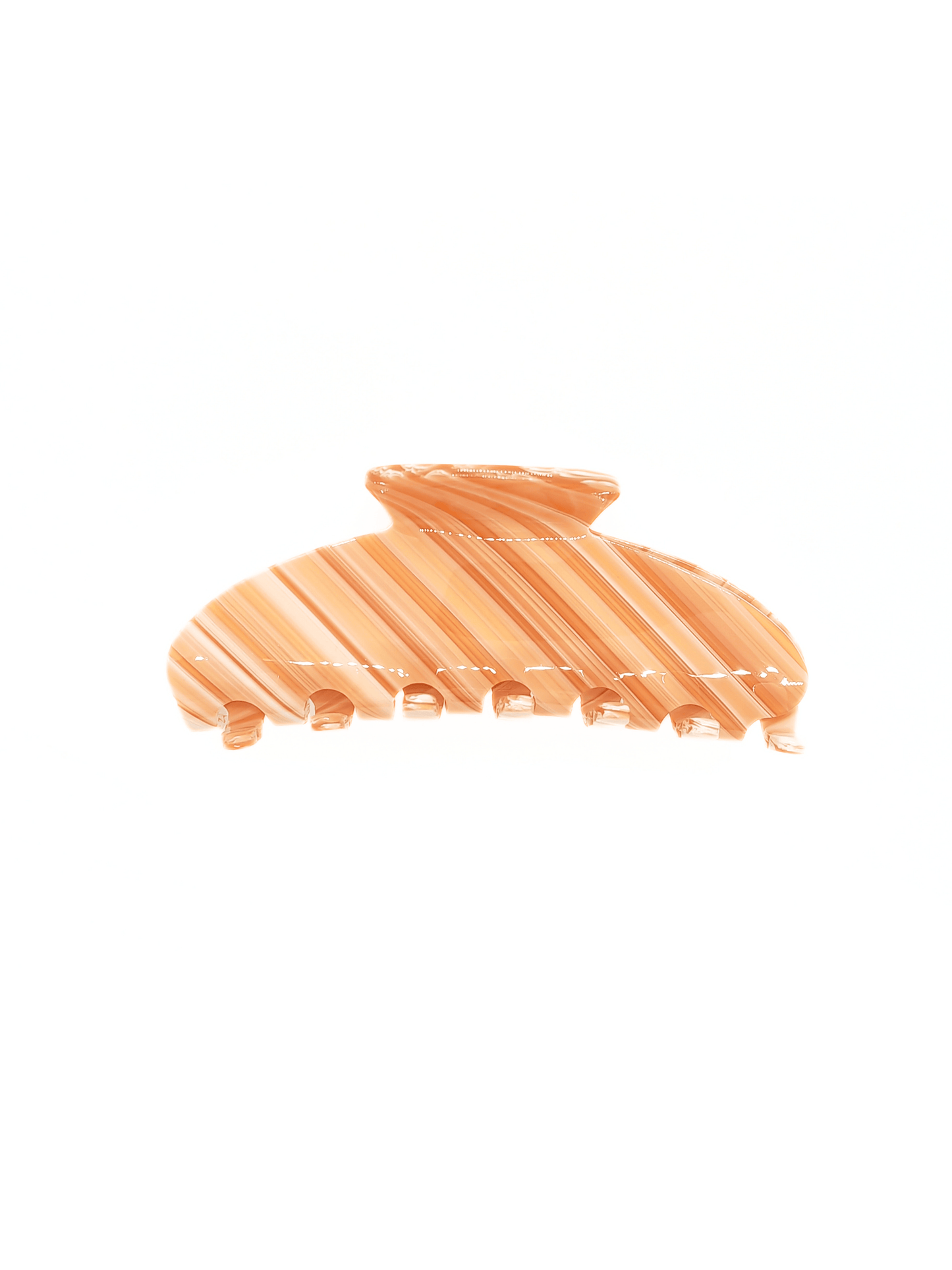 Sunset Orange Striped Hair Claw Clip - cllovestudio