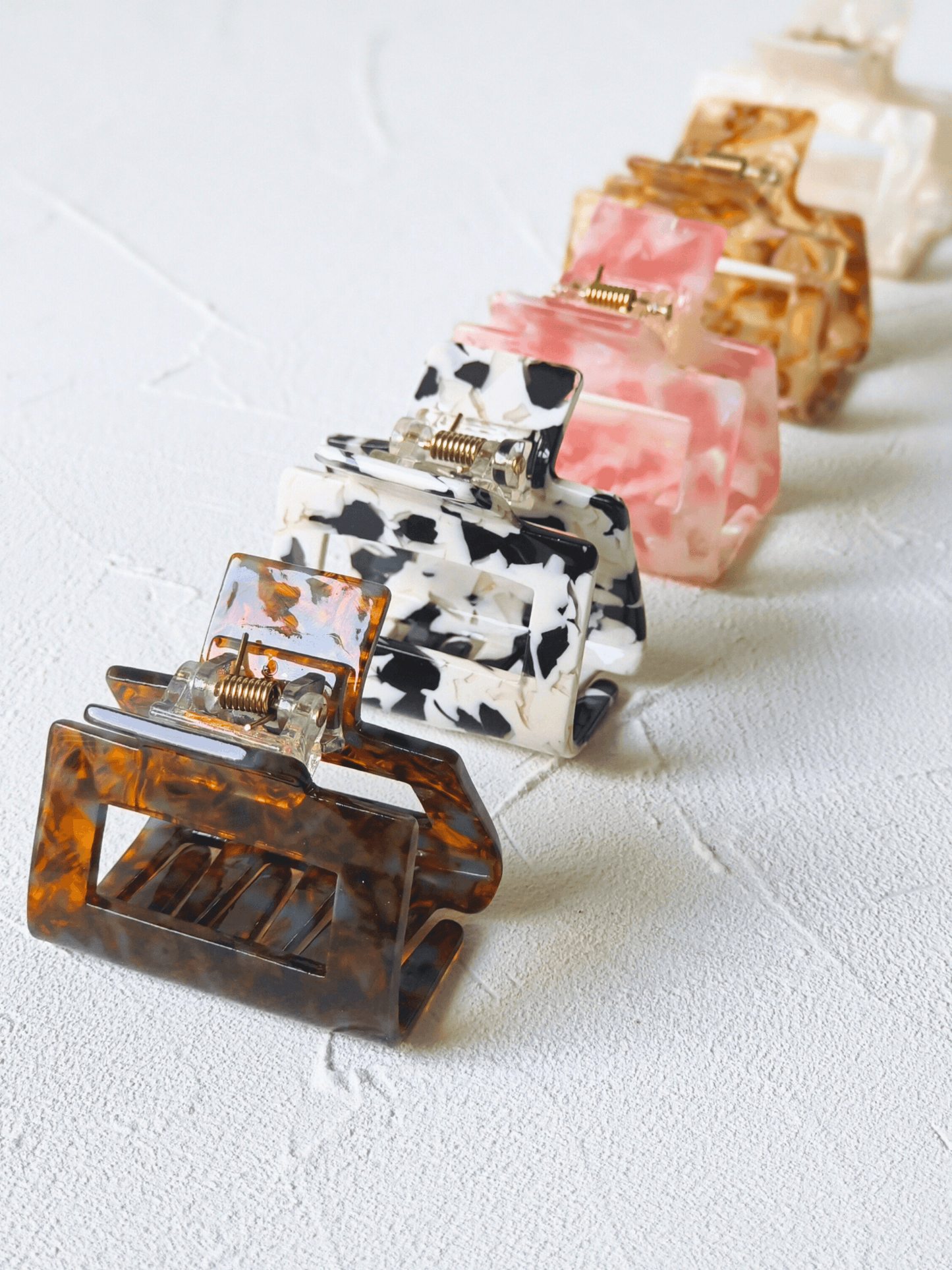 Tortoiseshell Square Hair Claw Clip - cllovestudio