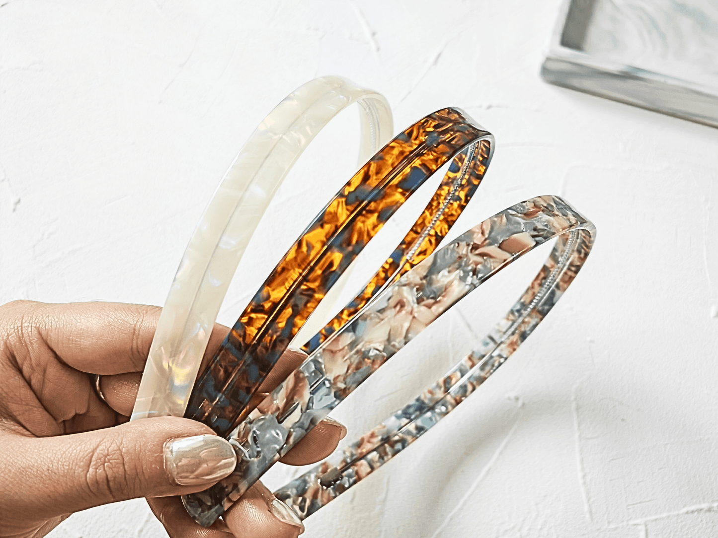 Pearlescent Elegance Slim Headband - cllovestudio