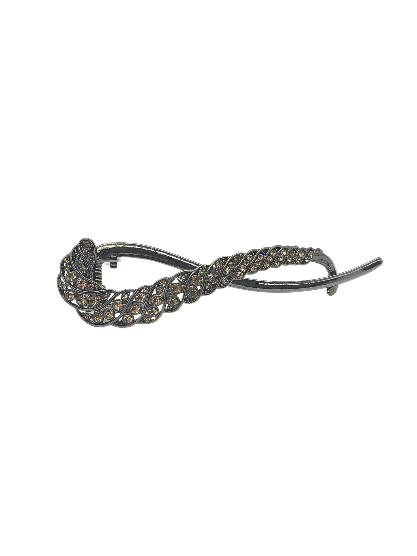 Zircon Feather Twist Hair Clip-cllovestudio