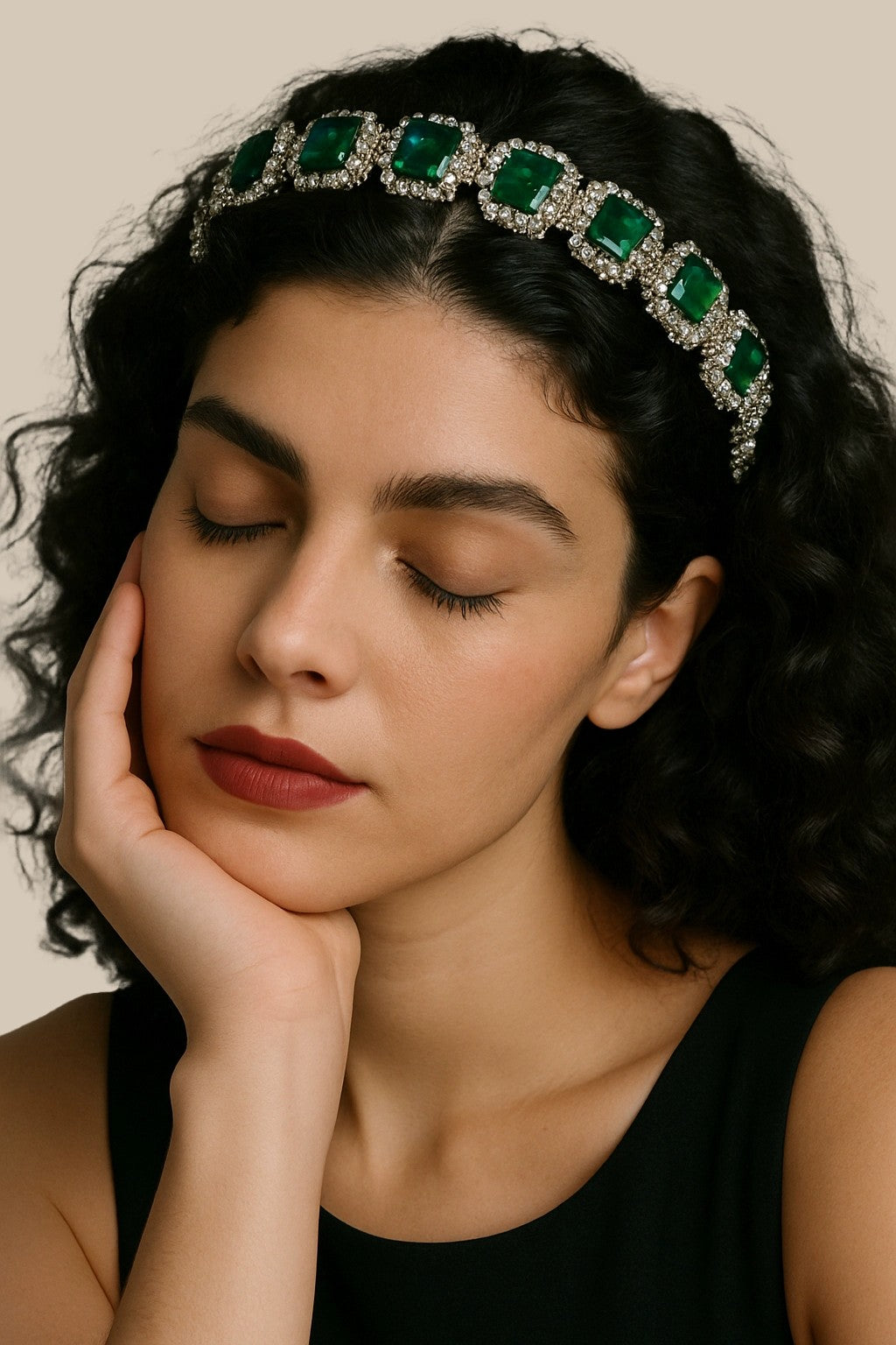 Crystal Square Headband by CLLOVE Studio