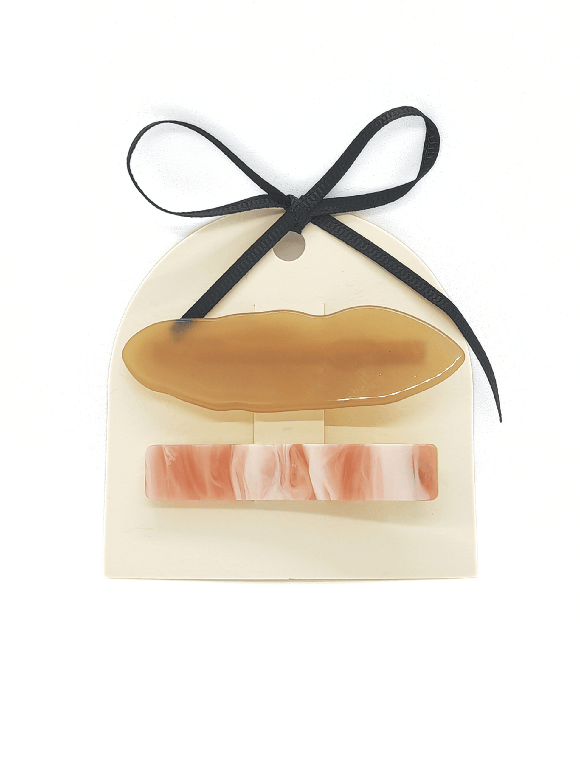 Bronze & Rose Shell Hair Clips (2-Pack) - cllovestudio