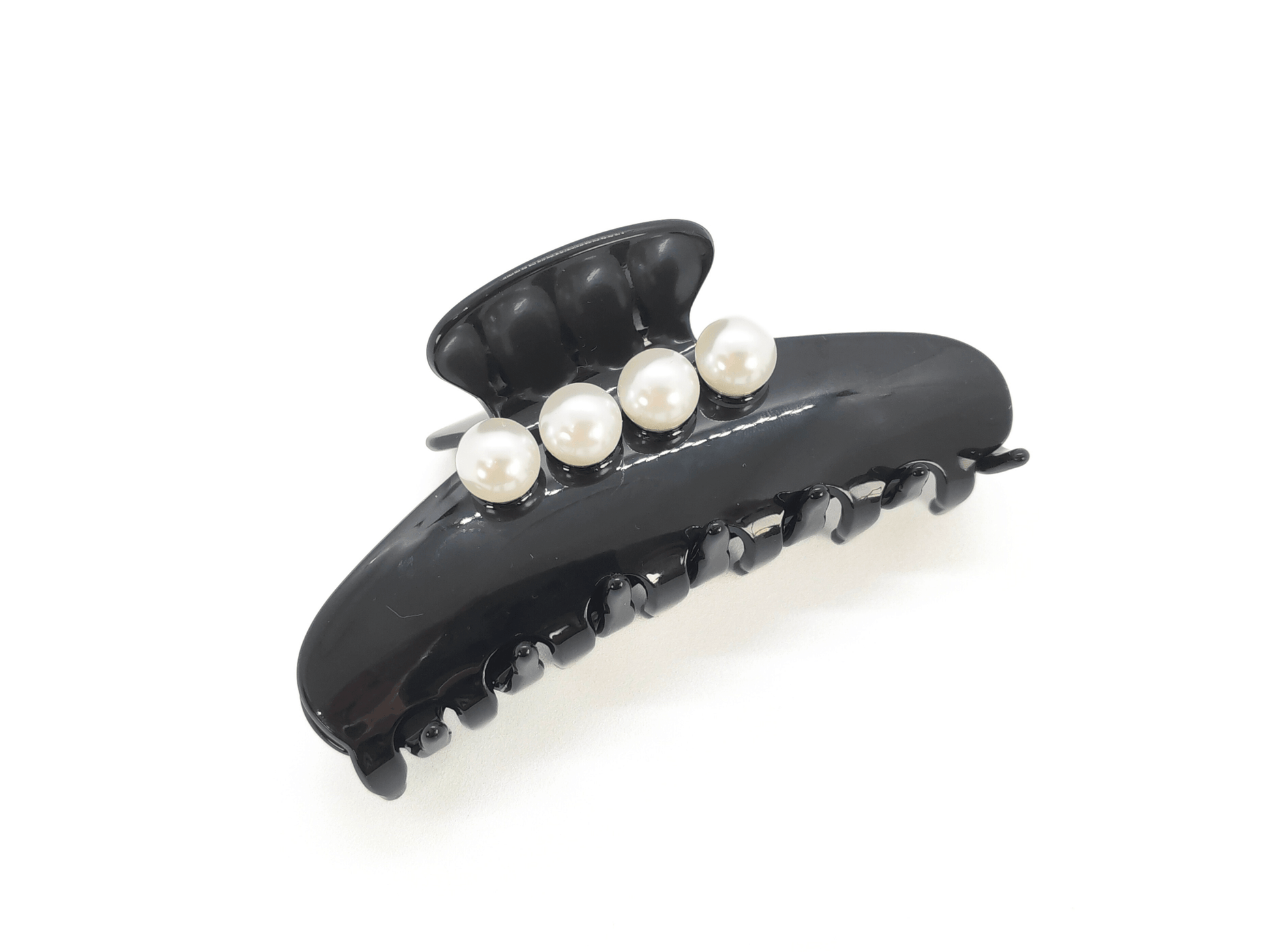 Classic Pearl Hair Claw Clip - Black - cllovestudio