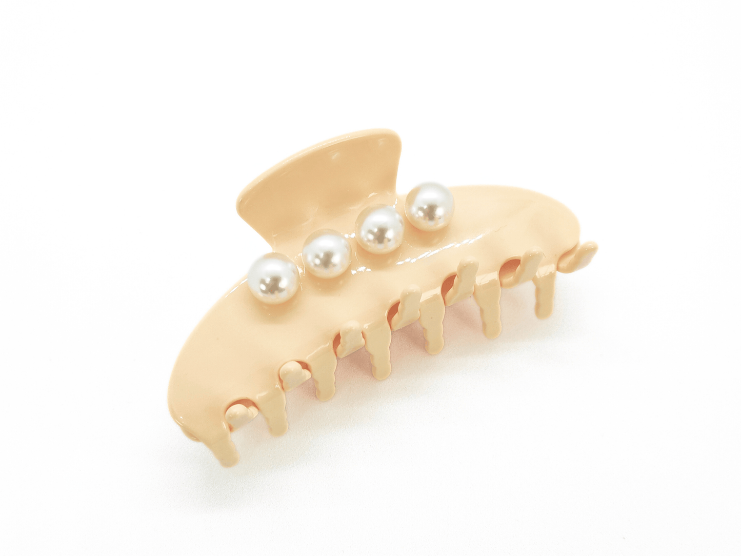 Classic Pearl Hair Claw Clip - Nude - cllovestudio