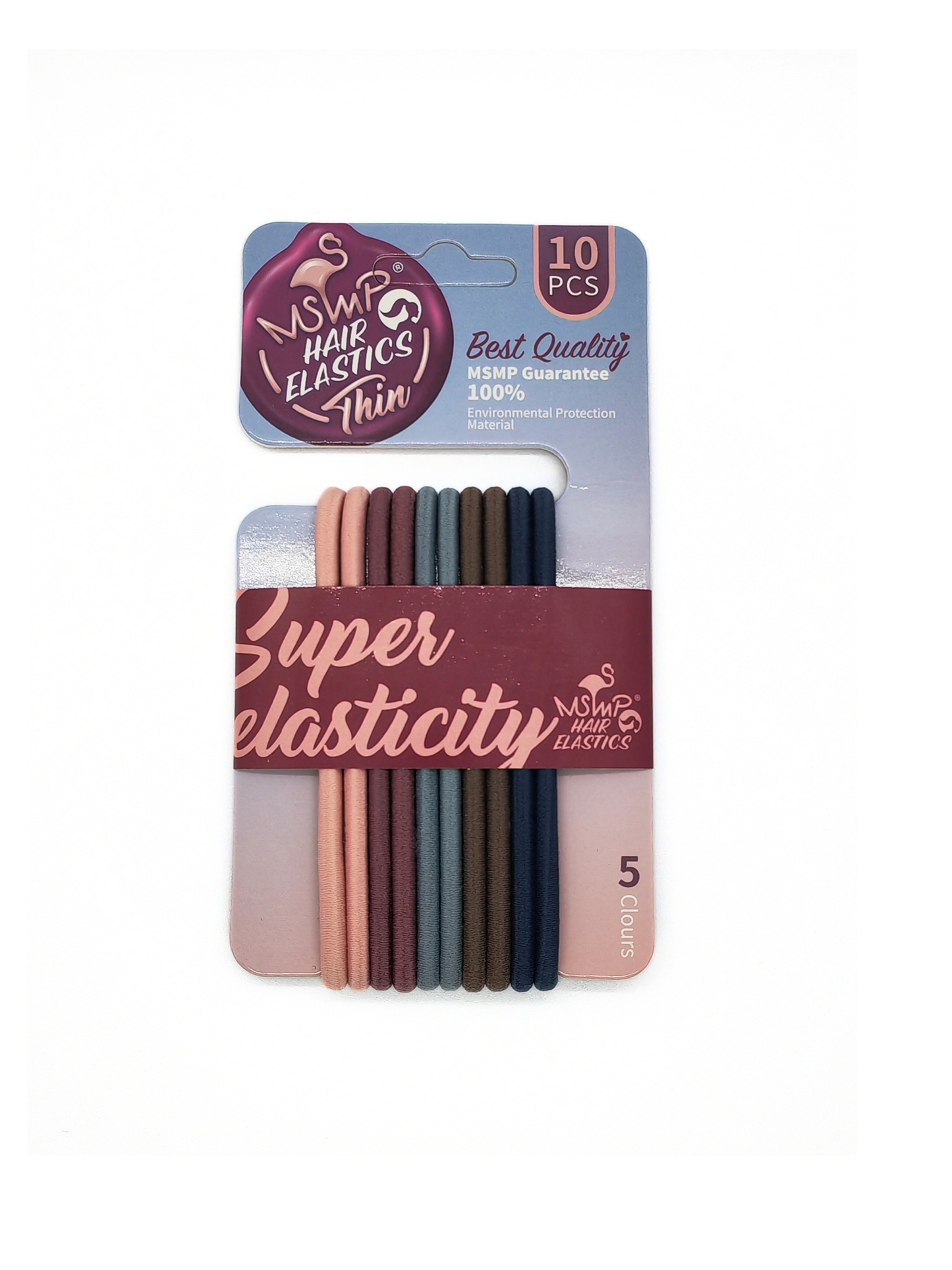 Colorful Super Elasticity Hair Elastics Set - 10-Pack - cllovestudio