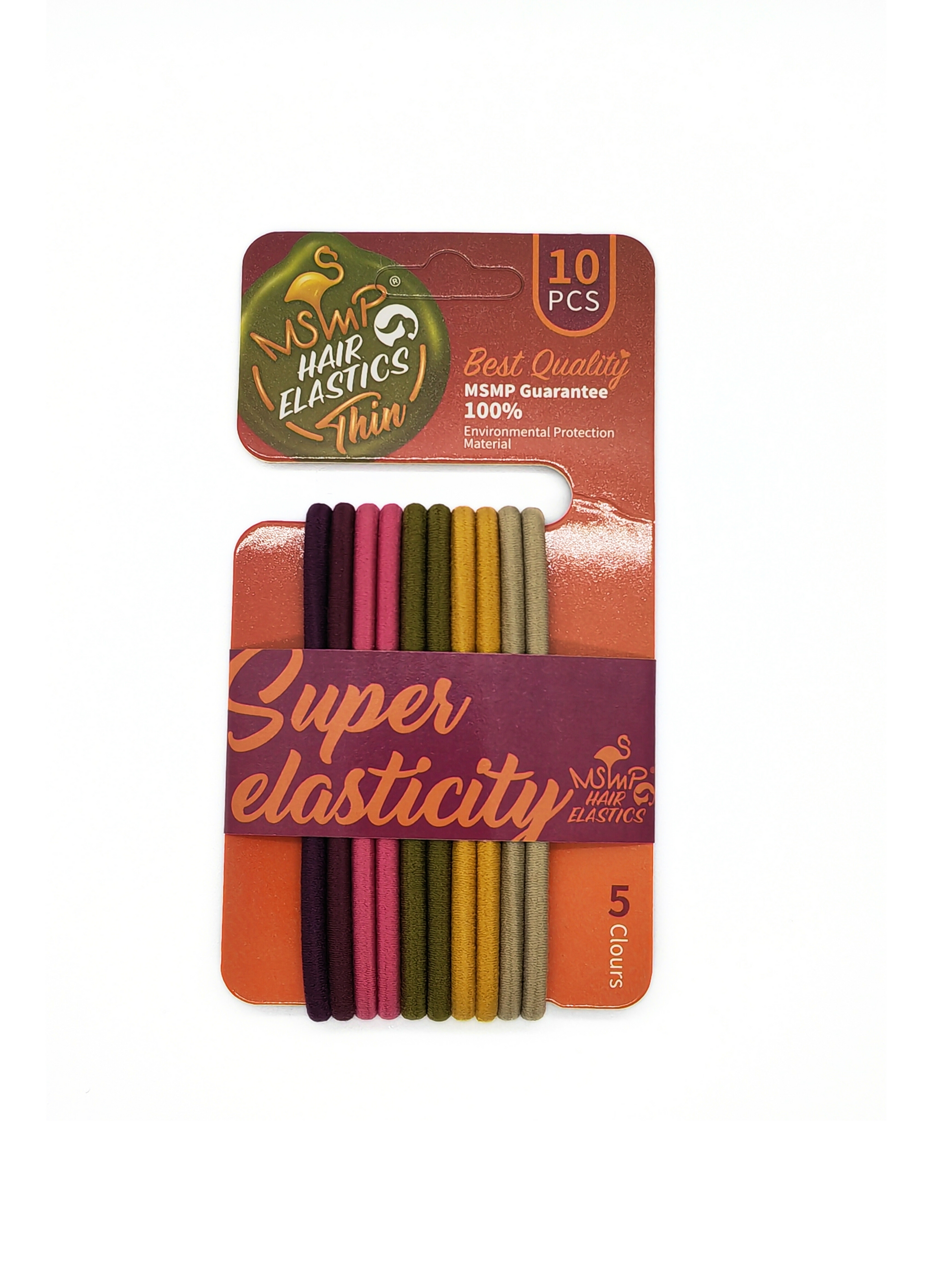 Colorful Super Elasticity Hair Elastics Set - 10-Pack - cllovestudio