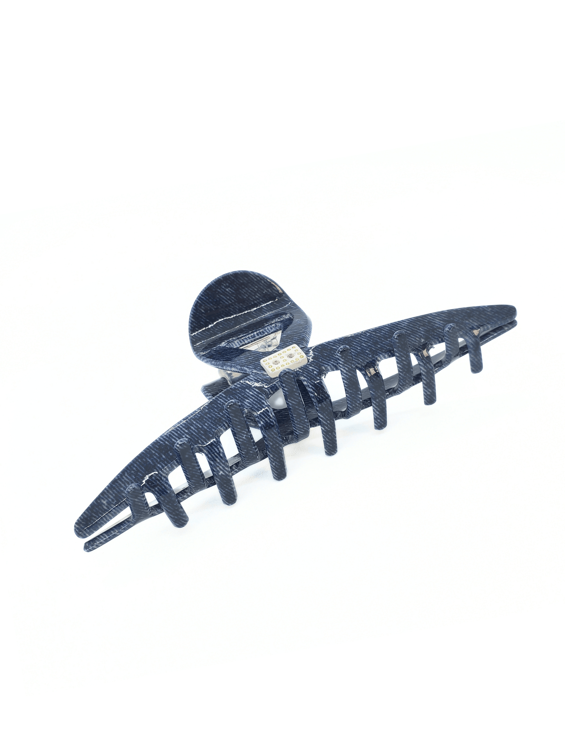 Denim Chic Acetate Hair Claw Clip - cllovestudio