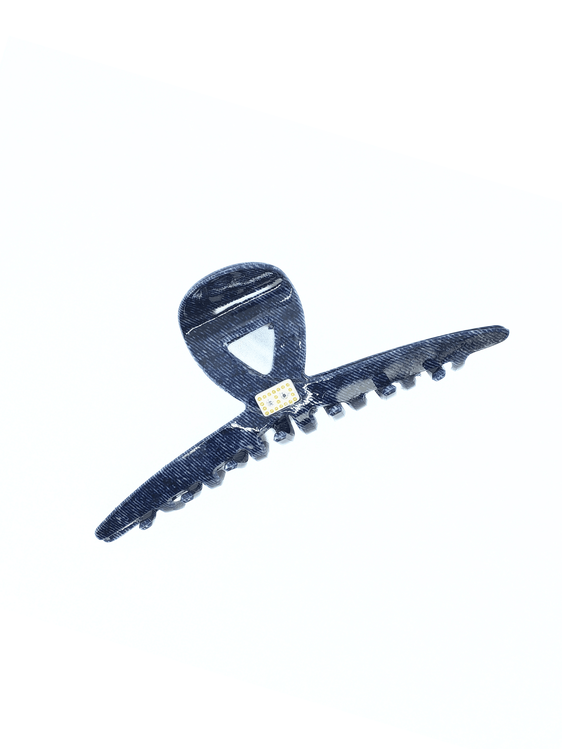 Denim Chic Acetate Hair Claw Clip - cllovestudio