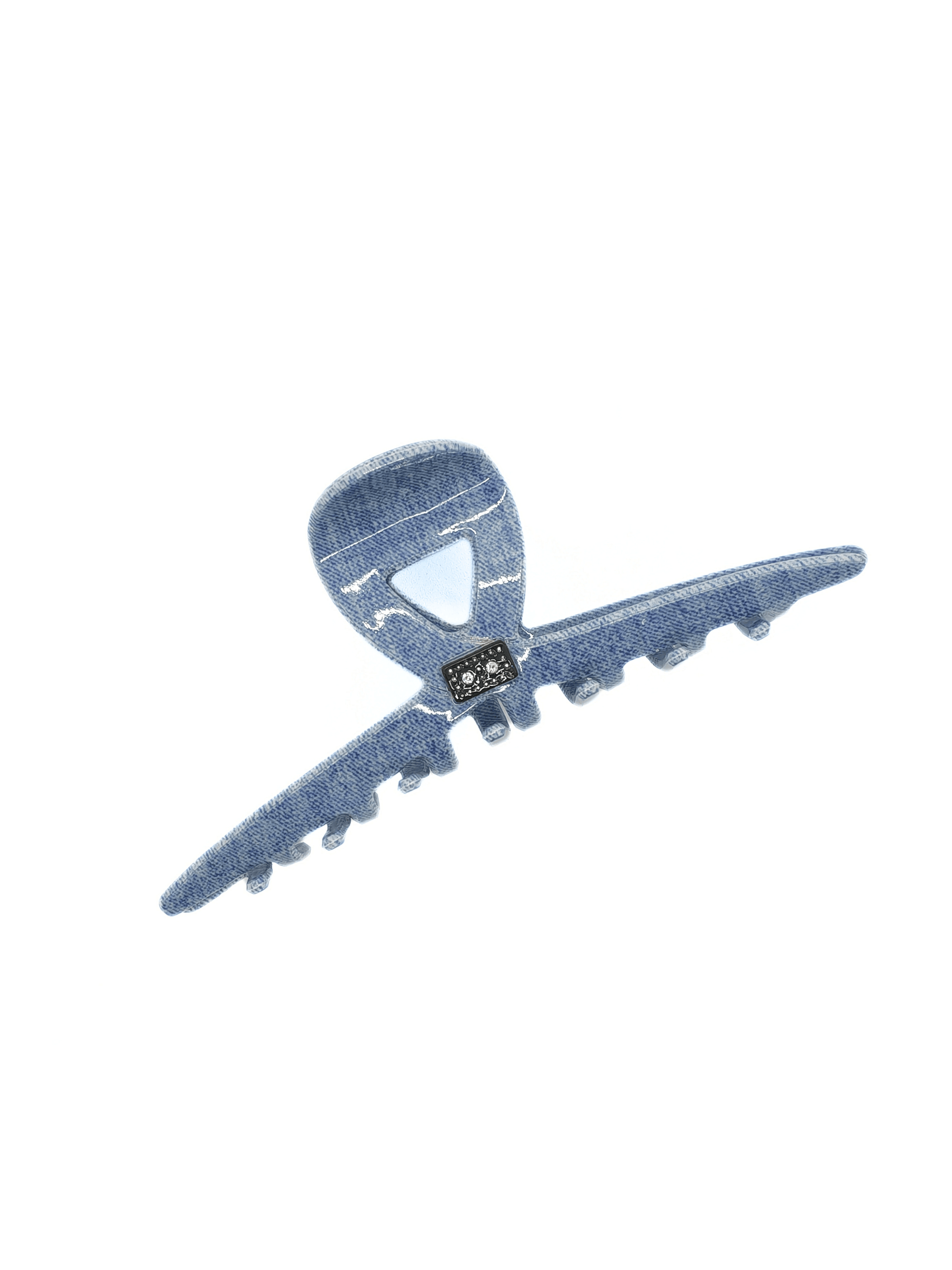 Denim Chic Acetate Hair Claw Clip - cllovestudio