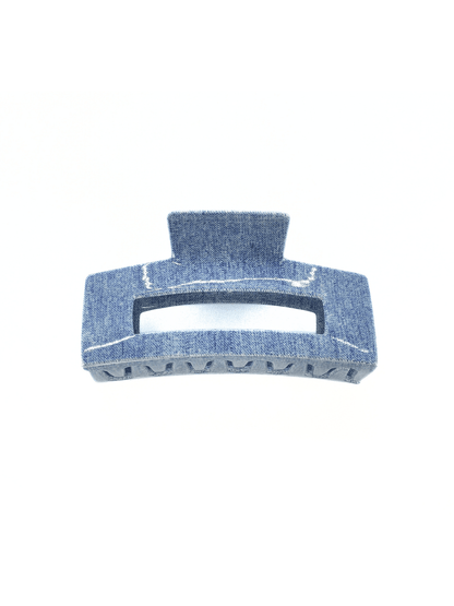 Denim Rectangular Hair Claw Clip - cllovestudio
