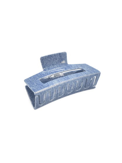 Denim Rectangular Hair Claw Clip - cllovestudio