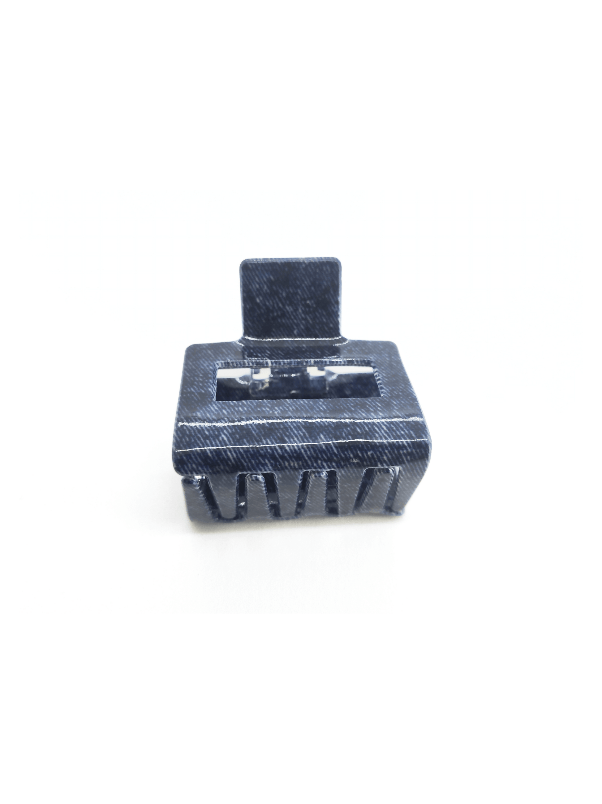 Denim Square Hair Claw Clip - cllovestudio
