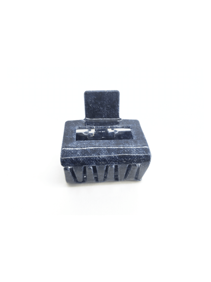 Denim Square Hair Claw Clip - cllovestudio
