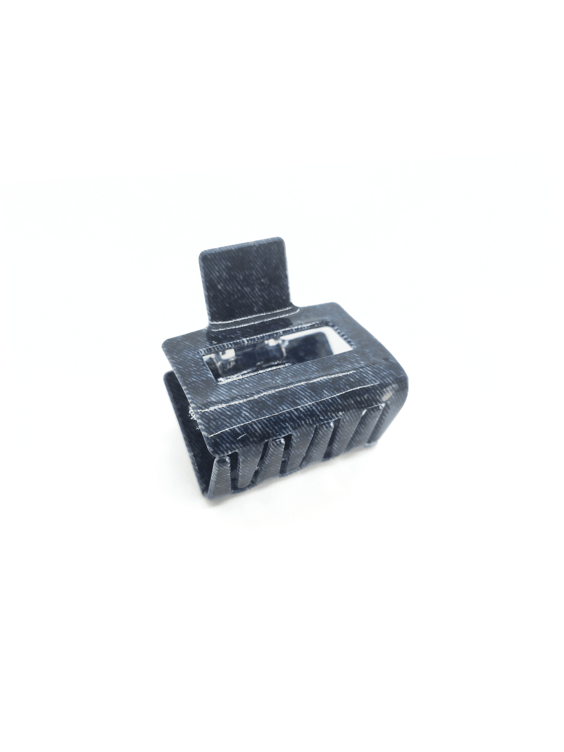 Denim Square Hair Claw Clip - cllovestudio