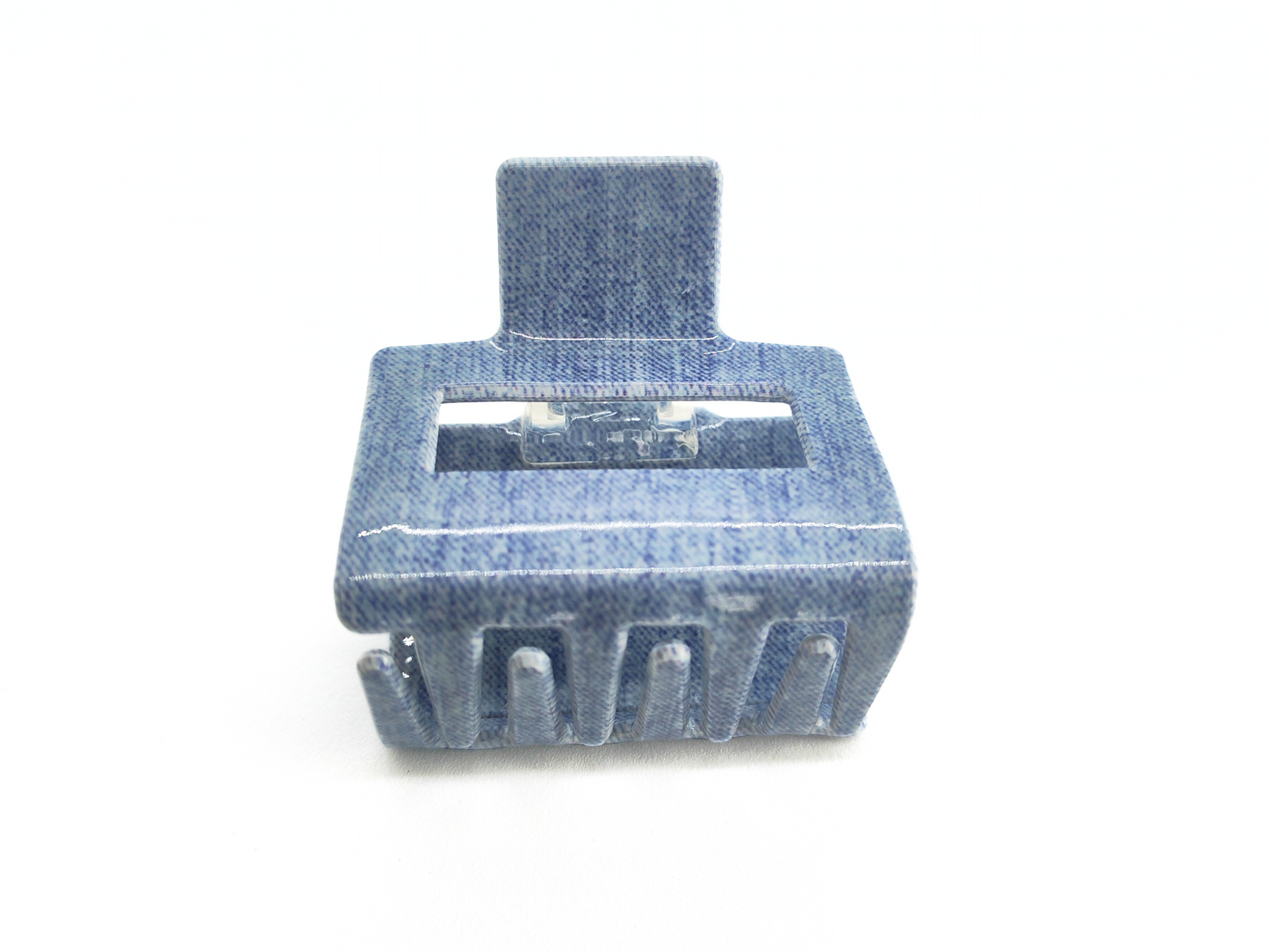 Denim Square Hair Claw Clip - cllovestudio