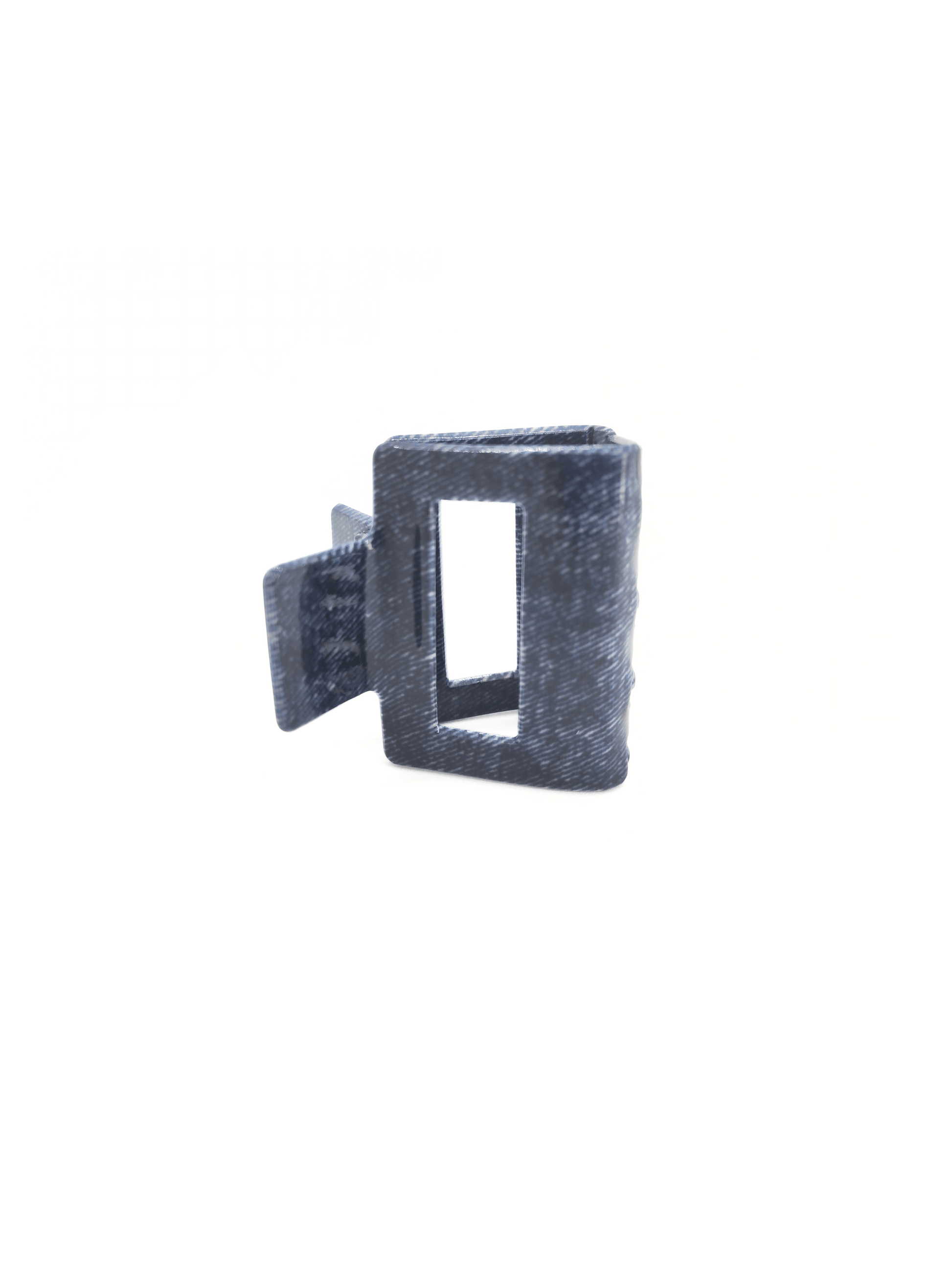 Denim Square Hair Claw Clip - cllovestudio