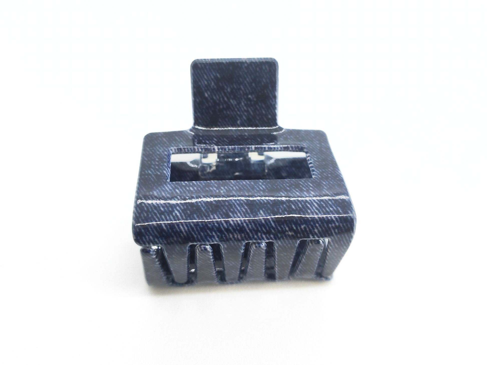 Denim Square Hair Claw Clip - cllovestudio