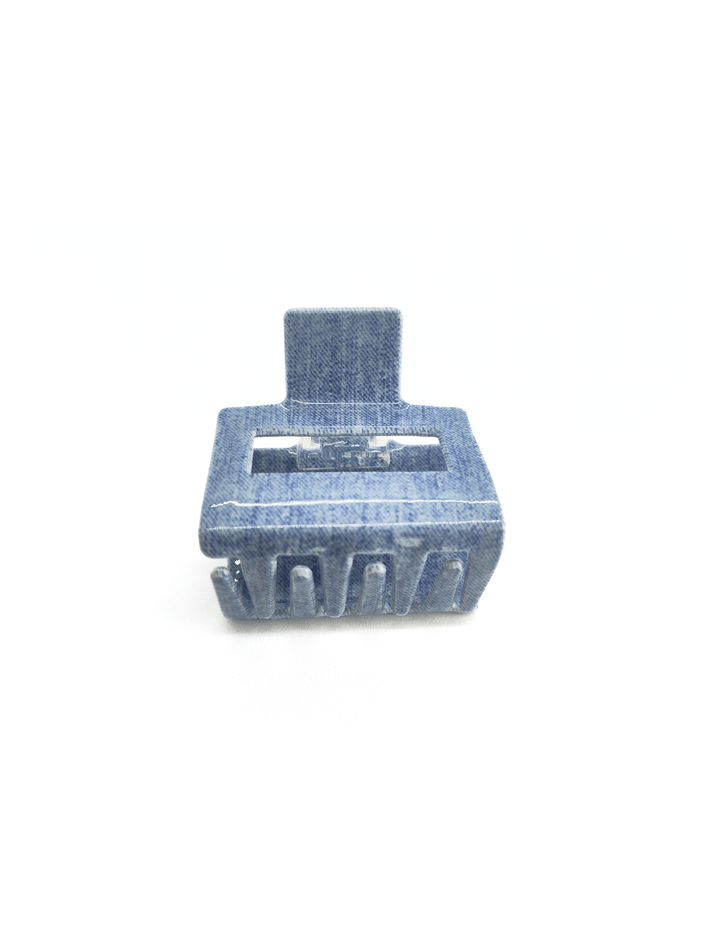 Denim Square Hair Claw Clip - cllovestudio