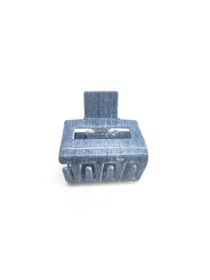 Denim Square Hair Claw Clip - cllovestudio