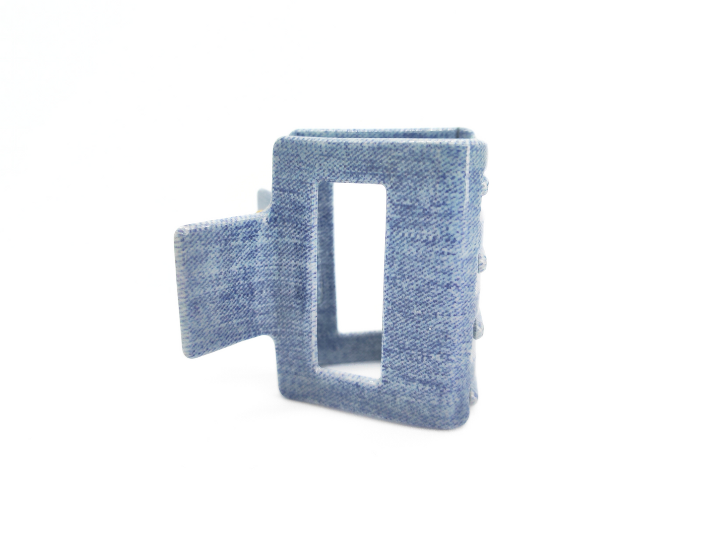 Denim Square Hair Claw Clip - cllovestudio