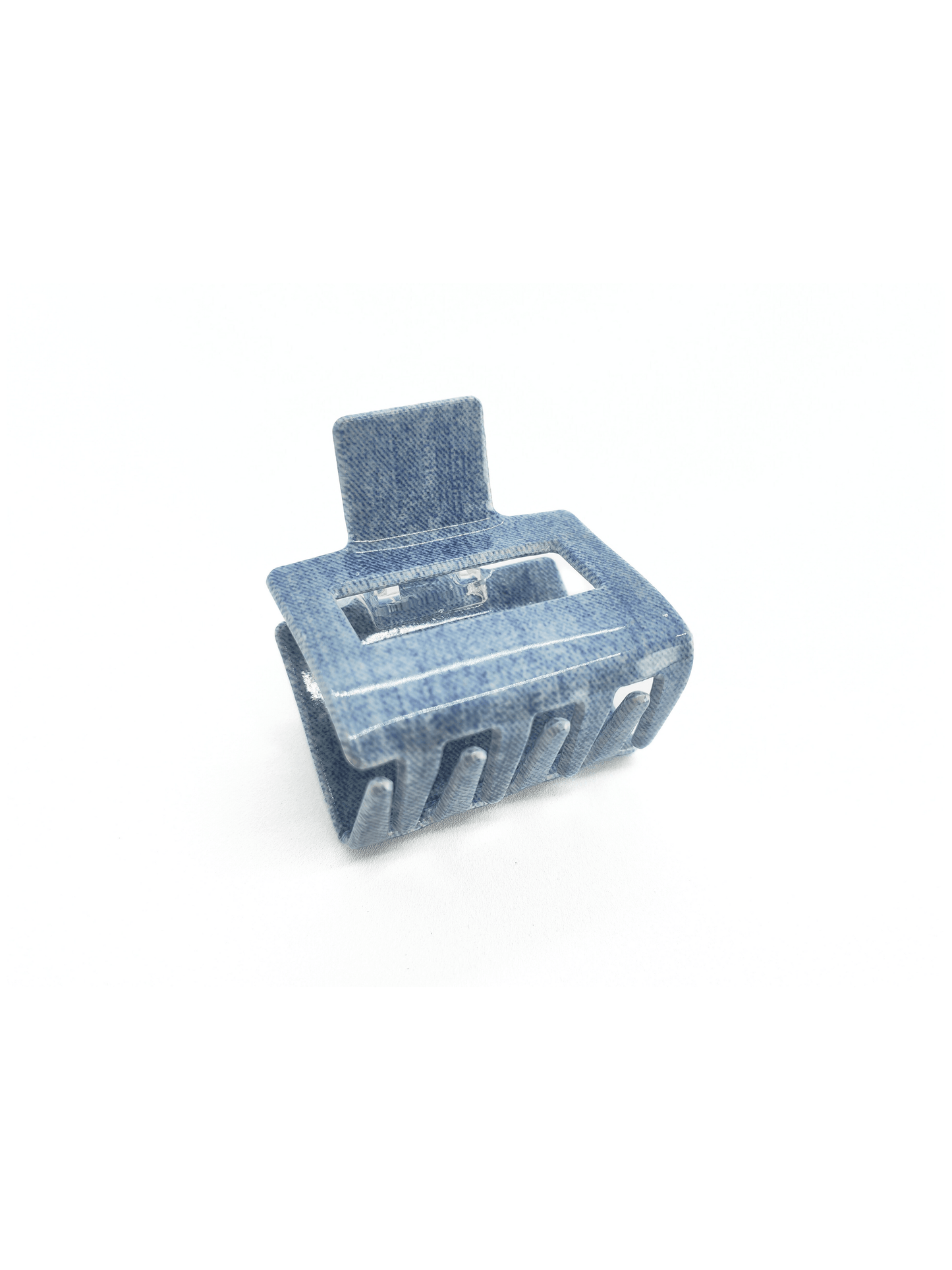 Denim Square Hair Claw Clip - cllovestudio