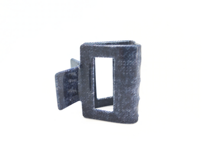 Denim Square Hair Claw Clip - cllovestudio