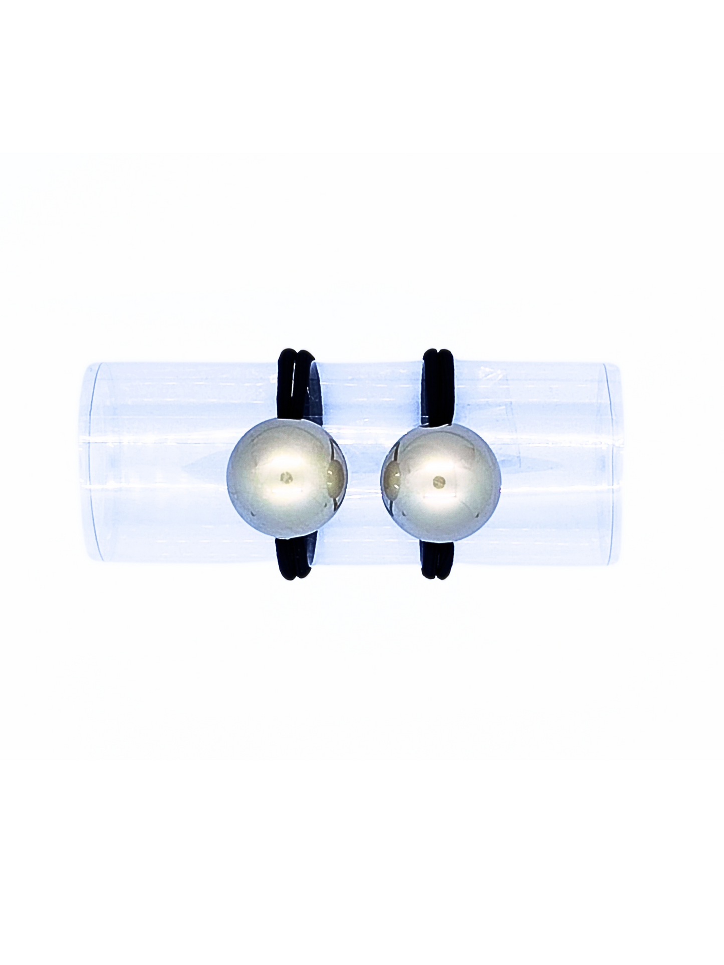 Elegant Pearl Sphere Hair Ties - 2-Pack - cllovestudio