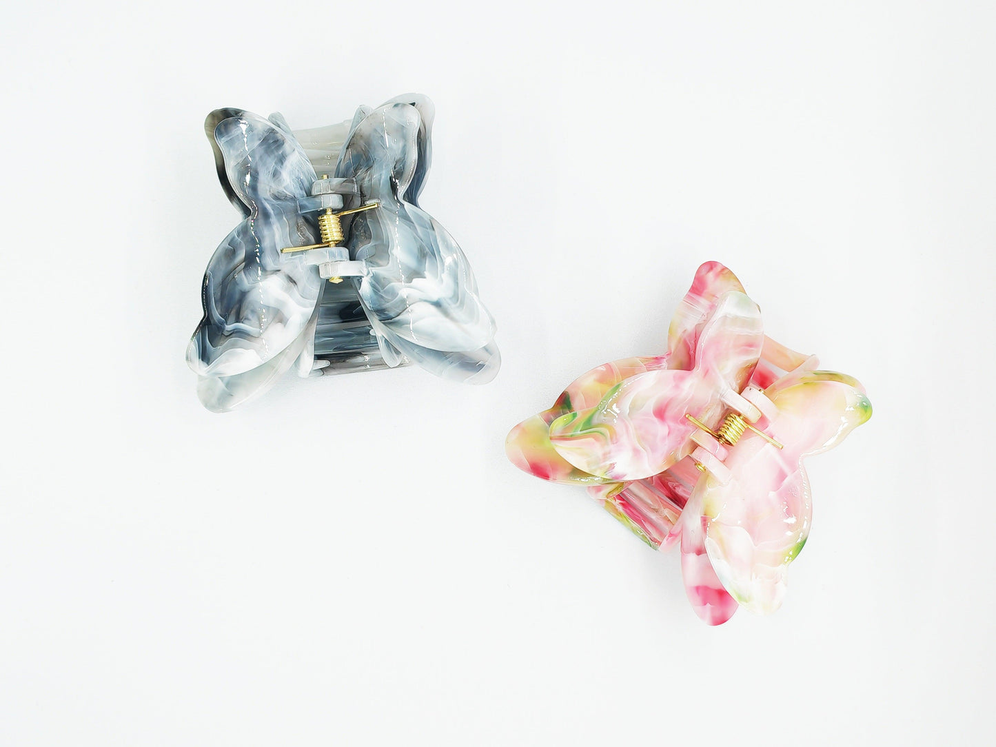 Chic Marbled Butterfly Hair Claw Clip - cllovestudio