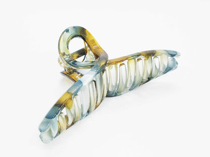 Modern Art Amber Marble Twisted Hair Clip - cllovestudio