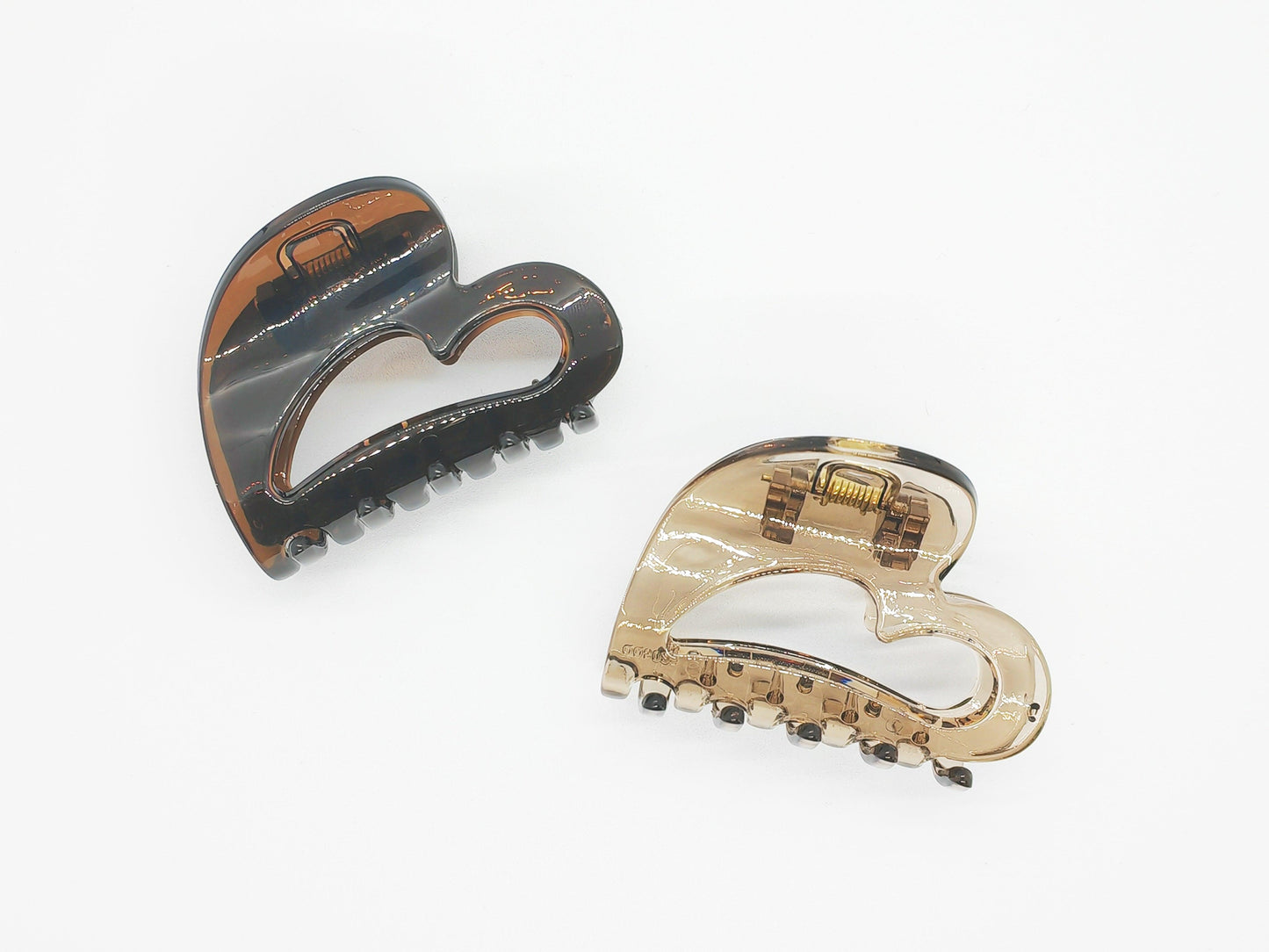 Elegant Transparent Heart Hair Claw Clip - cllovestudio