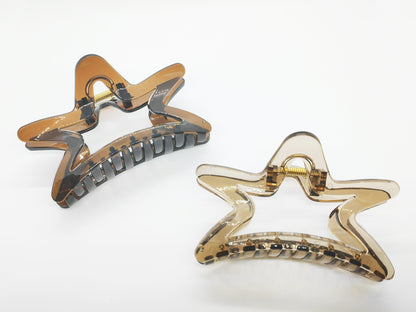 Elegant Transparent Star Hair Claw Clip - cllovestudio