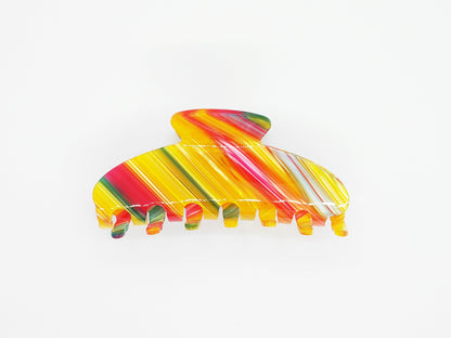 Rainbow Stripe Hair Claw Clip - cllovestudio