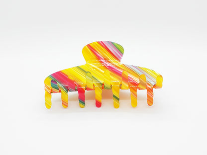 Rainbow Stripe Hair Claw Clip - cllovestudio